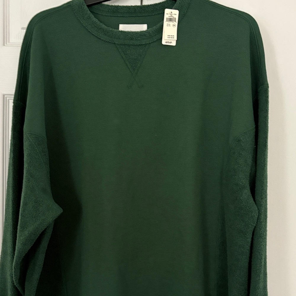 Aerie Women's Forest Green Crew Neck Sweater
